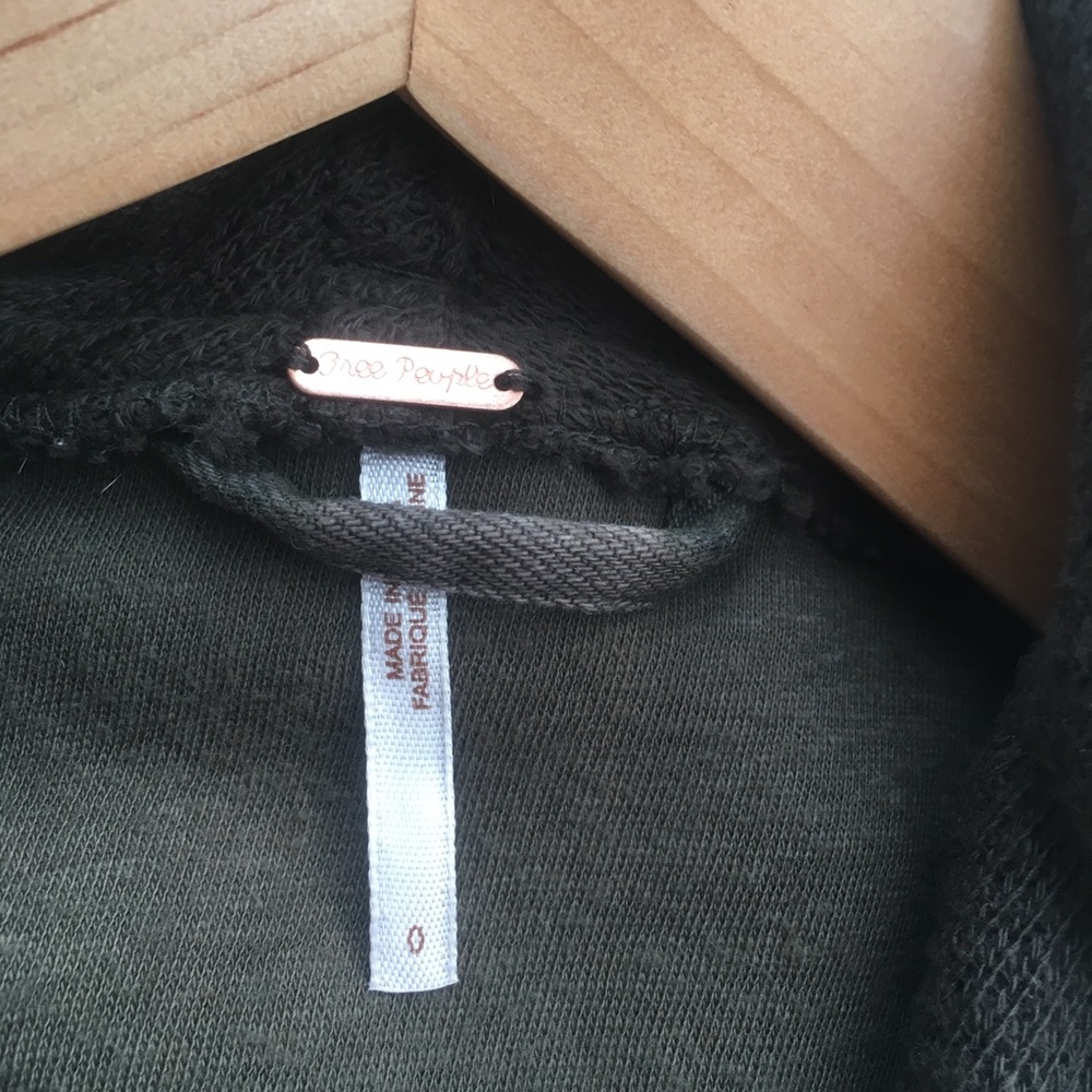 Free people Moro Drape Front Jacket olive color 0 - Picture 6 of 11